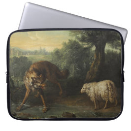 Der Wolf und das Lamm (von Jean-Baptiste Oudry) Laptopschutzhülle