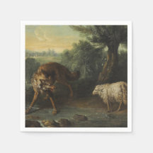 Der Wolf und das Lamm (von Jean-Baptiste Oudry)