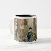 Der Wolf von Gubbio, 1877 Zweifarbige Tasse (Vorderseite Links)