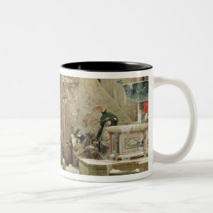 Der Wolf von Gubbio, 1877 Zweifarbige Tasse