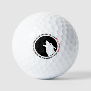 Der Wolf wäre immer der Bösewicht Golfball