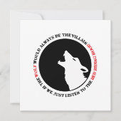 Der Wolf wäre immer der Bösewicht Karte (Vorderseite)