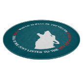 Der Wolf wäre immer der Bösewicht Schneidebrett (Ecke)