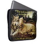 "Der Wolf wird mit dem Lämmer wohnen", das Laptopschutzhülle (Vorne Rechts)