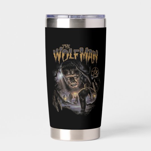 Der Wolfsmann ist beschmutzt Thermobecher (Rückseite)