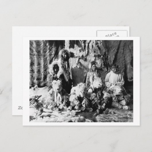 Der "Wolfstanz" der Kaviagamutes Postkarte (Vorne/Hinten)