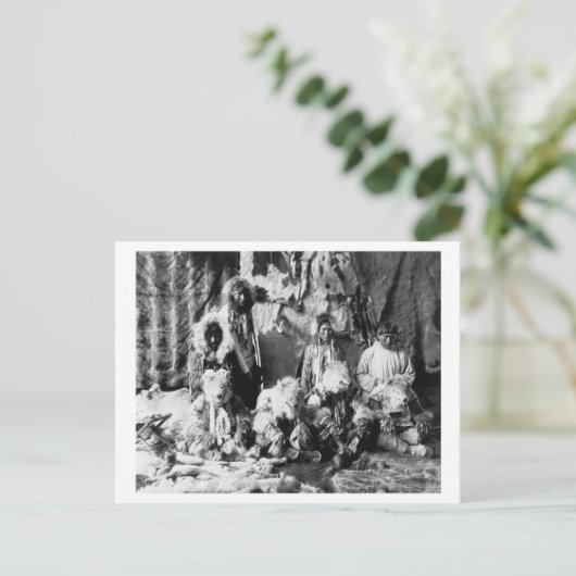 Der "Wolfstanz" der Kaviagamutes Postkarte (Stehend Vorderseite)