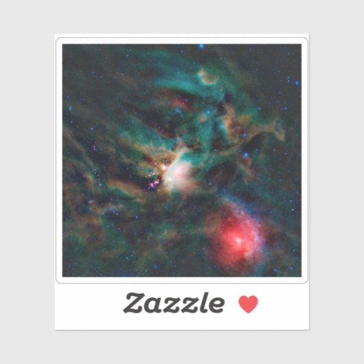 Der Wolkenkomplex Rho Ophiuchi. Aufkleber (Blatt)