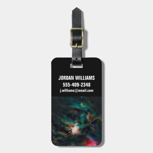 Der Wolkenkomplex Rho Ophiuchi. Gepäckanhänger (Vorderseite vertikal)