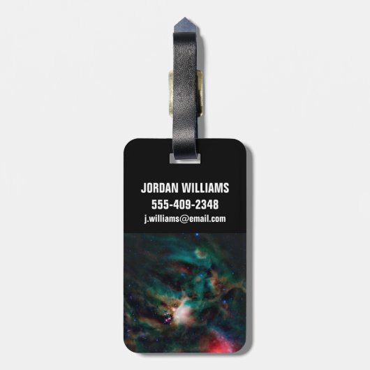 Der Wolkenkomplex Rho Ophiuchi. Gepäckanhänger (Rückseite vertikal)