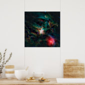 Der Wolkenkomplex Rho Ophiuchi. Poster (Küche)