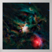 Der Wolkenkomplex Rho Ophiuchi. Poster (Vorne)