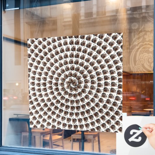 Der Wombat Whirlpool: Ein Wunder, Fensteraufkleber (Café-Fenster)