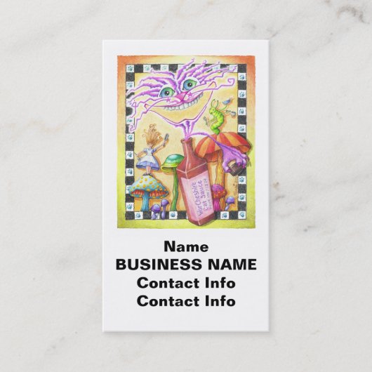 Der WorCHESHIRE CAT Visitenkarte (Vorderseite)