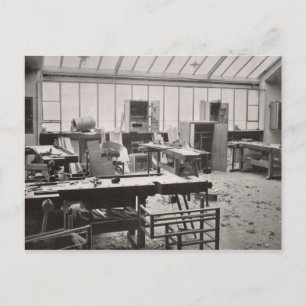 Der Workshop des Zimmermanns, aus den Workshops de Postkarte