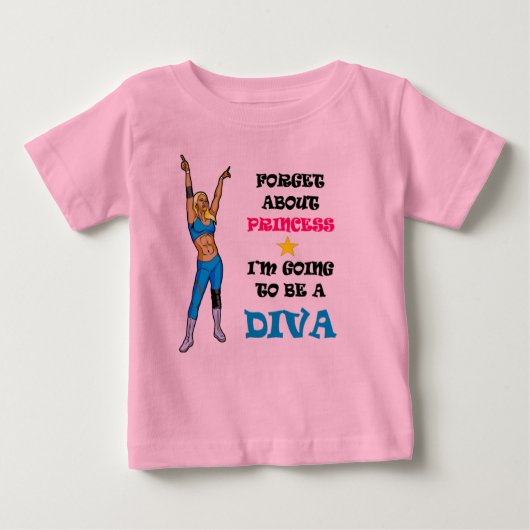 Der Wrestling Diva Tutu Baby T-shirt (Vorderseite)