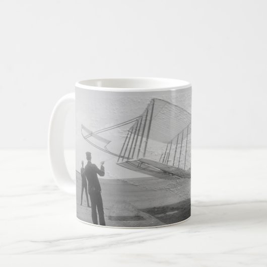 Der Wright-BruderEinflug Kaffeetasse (Vorderseite Links)