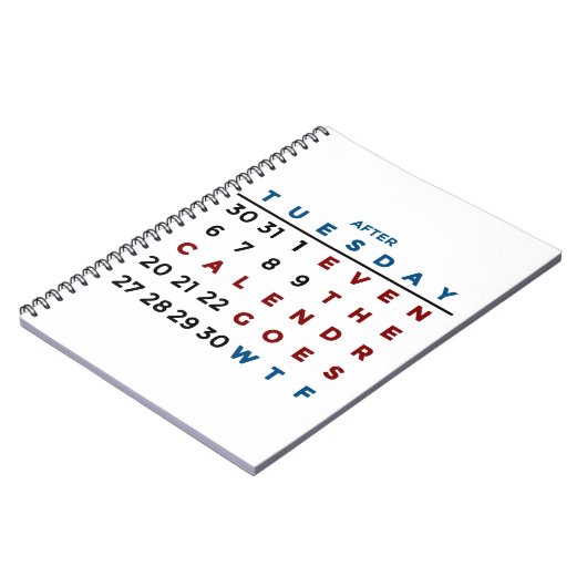 Der WTF-Kalender Notizblock (Linke Seite)