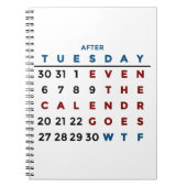 Der WTF-Kalender Notizblock (Vorderseite)