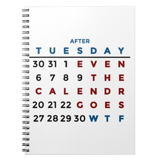 Der WTF-Kalender Notizblock (Vorderseite)