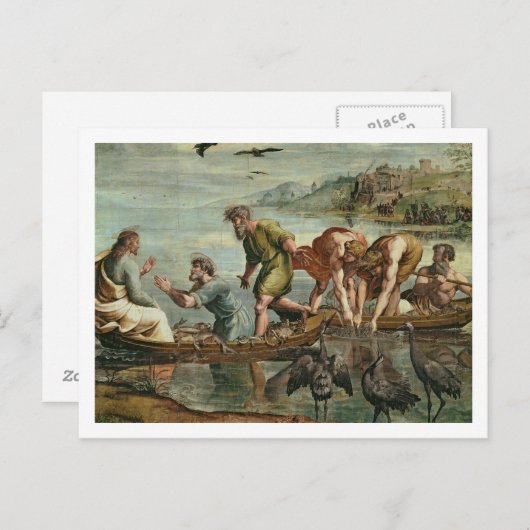 Der wunderbare Entwurf der Fische (Cartoon für die Postkarte (Vorne/Hinten)