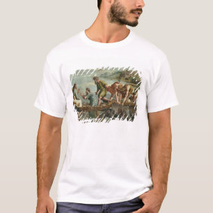 Der wunderbare Entwurf der Fische (Cartoon für T-Shirt