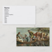 Der wunderbare Entwurf der Fische (Cartoon für Visitenkarte (Vorne/Hinten)