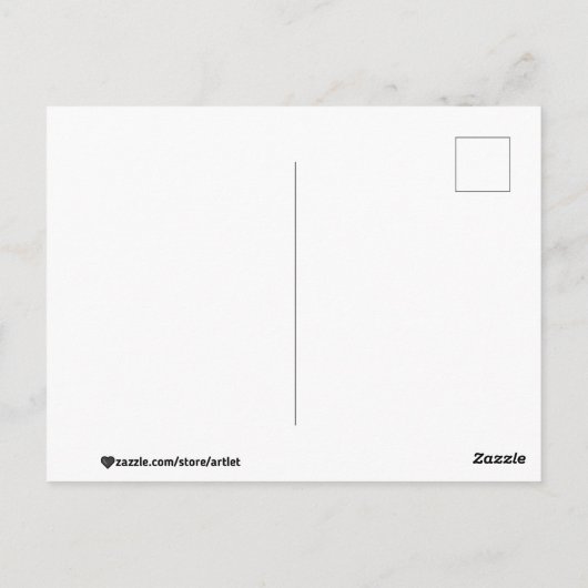 Der wunderbare Fischfang Postkarte (Rückseite)