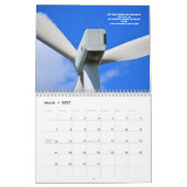 Der wunderbare World of Wind Turbines Wall Calenda Kalender (Mär 2027)