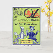 Der wunderbare Zauberer von Oz -- 1900 Karte (Gelbe Blume)