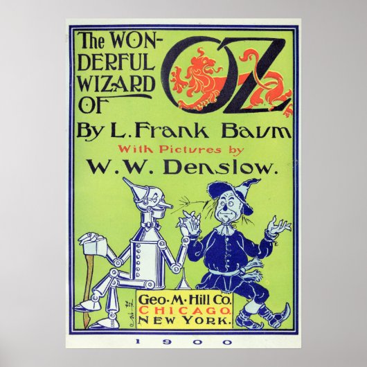 Der wunderbare Zauberer von Oz — 1900 Poster (Vorne)