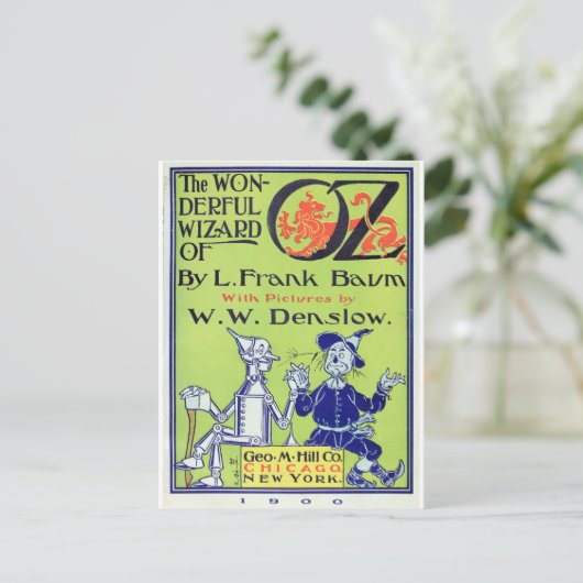 Der wunderbare Zauberer von Oz — 1900 Postkarte (Stehend Vorderseite)