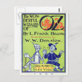 Der wunderbare Zauberer von Oz — 1900 Postkarte (Vorne/Hinten)