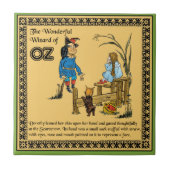 Der wunderbare Zauberer von Oz Fliese (Vorderseite)