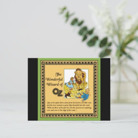 Der wunderbare Zauberer von Oz Postkarte (Stehend Vorderseite)