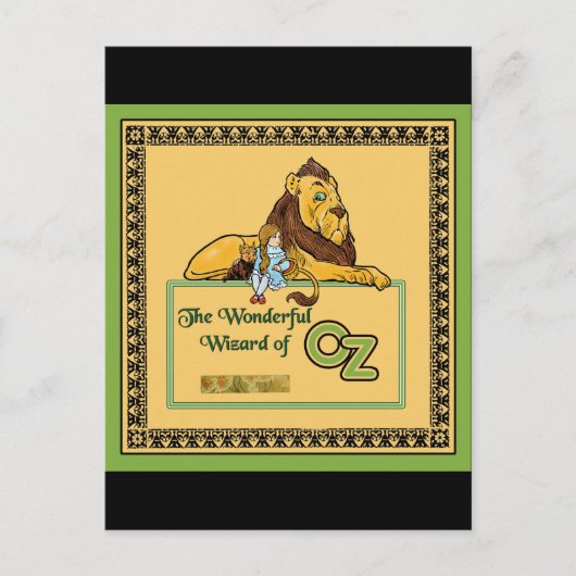 Der wunderbare Zauberer von Oz Postkarte (Vorderseite)