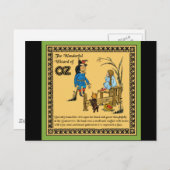 Der wunderbare Zauberer von Oz Postkarte (Vorne/Hinten)