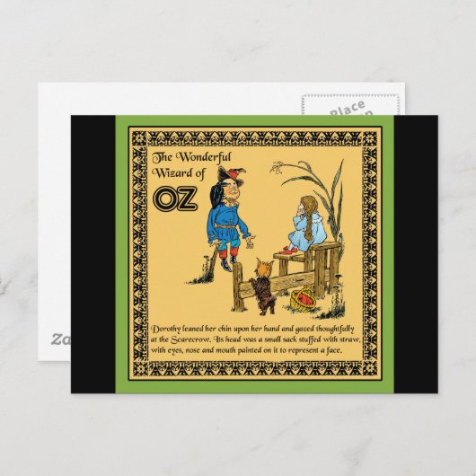 Der wunderbare Zauberer von Oz Postkarte (Vorne/Hinten)