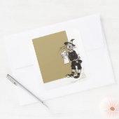 Der wunderbare Zauberer von Oz Quadratischer Aufkleber (Umschlag)