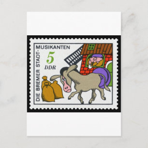 Der wunderschöne Bremer Musiker 5 DDR 1971 Postkarte