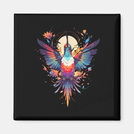 Der wunderschöne Hummingbird Bird Watching Earth D Magnet (Vorne)
