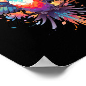 Der wunderschöne Hummingbird Bird Watching Earth D Poster (Ecke)