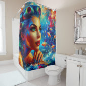 "Der Wunsch der Meerjungfrau" Duschvorhang (Beispiel)