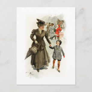 Der Wunsch-Weihnachten Weihnachtsmann Herzens Feiertagspostkarte