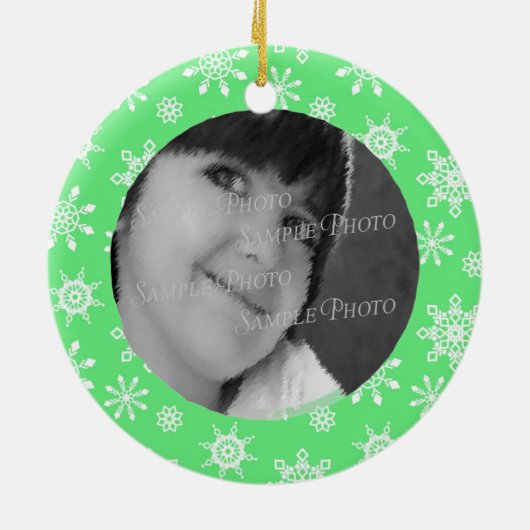 Der Wunschzettel des Schneeflocke-Kindes Keramik Ornament (Hinten)