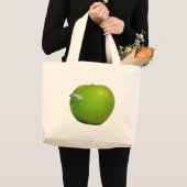 Der Wurm im Apfel Jumbo Stoffbeutel (Vorderseite (Produkt))