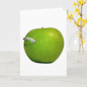 Der Wurm im Apfel Karte (Gelbe Blume)