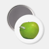 Der Wurm im Apfel Magnet (Vorderseite/Rückseite)