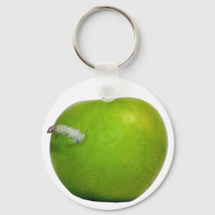 Der Wurm im Apfel Schlüsselanhänger