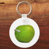 Der Wurm im Apfel Schlüsselanhänger (Vorderseite)